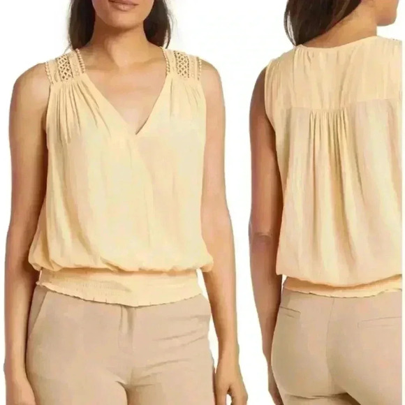 RAMY BROOK Reese Blouse In Apricot Nectar New With Tag - Picture 1 of 6